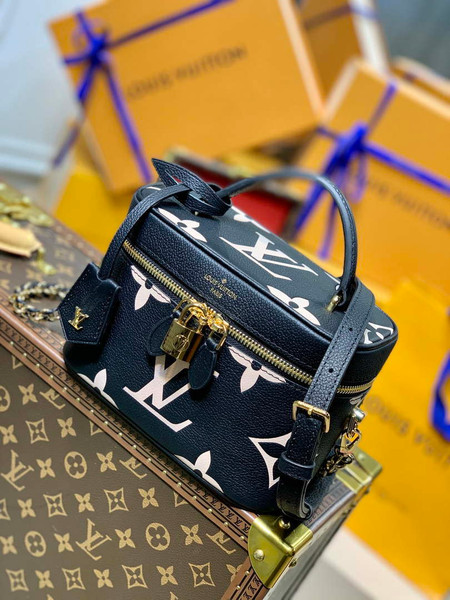 Louis Vuitton LV M45780 Nice Mini Vanity Case Monogram canvas Black Cream
