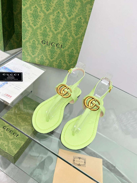 Gucci 746030 Women's Double G Thong Sandal G56312