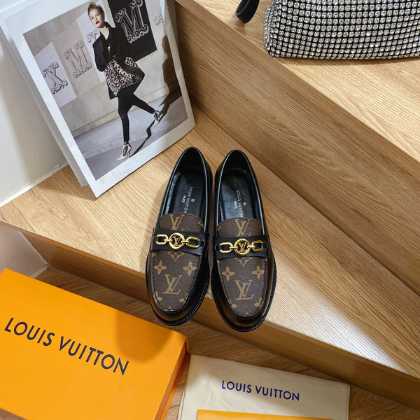 Louis Vuitton - Women's Shoes 1AACXY Chess Flat Loafers 184002