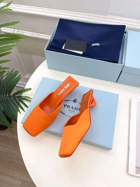 Prada 1I479N Women's Satin Mules Fashion Shoes P67320