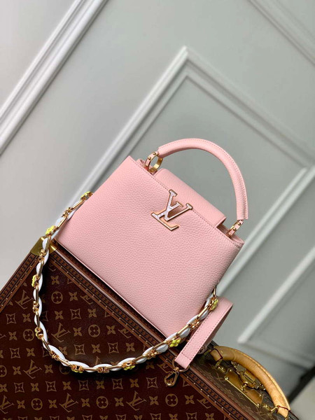 LV M23363 Louis Vuitton Capucines BB Handbag Jasmine Pink