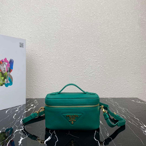 Prada 1BH202 Leather Mini Bag Green