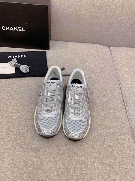 Chanel Women's Sneaker G45077 Designer Trainers Fabric Laminated C90104