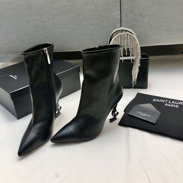 YSL Women's Boots Designer Saint Laurent High Shoes Y67231