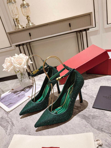 Valentino Women's Full Diamond Shoes 100mm V75469
