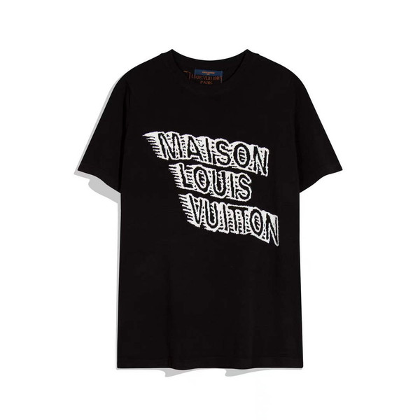 LV 1AAU5B Louis Vuitton Print Cotton Jersey Men Women's T-shirt L56216