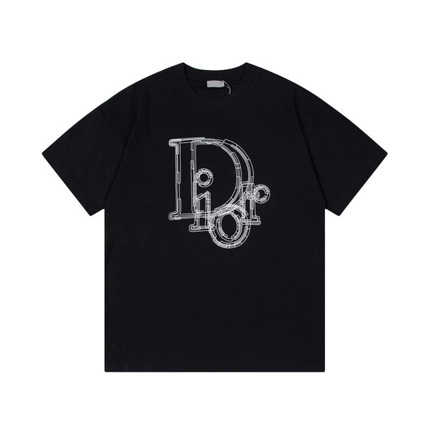 Dior Men's Women's Short Sleeve T-shirt D77544