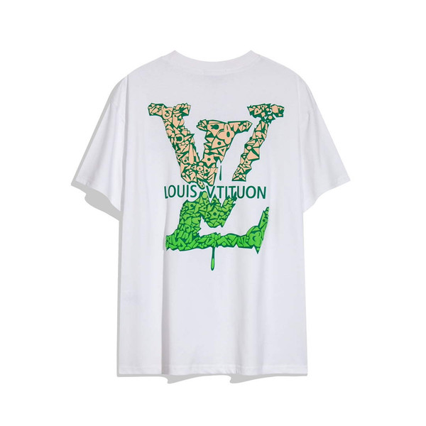LV 1AAU5B Louis Vuitton Print Cotton Jersey Men Women's T-shirt L56211