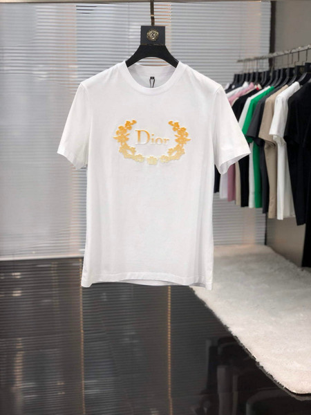Dior 313J696 Men's Women's Relaxed Fit Cotton Jersey T-shirt D65844