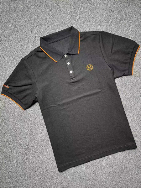 Hermes H072325 H Embroidered Buttoned Polo Shirt H55342