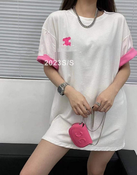 Celine Women's Contrasting Short Sleeve T-Shirt C88103