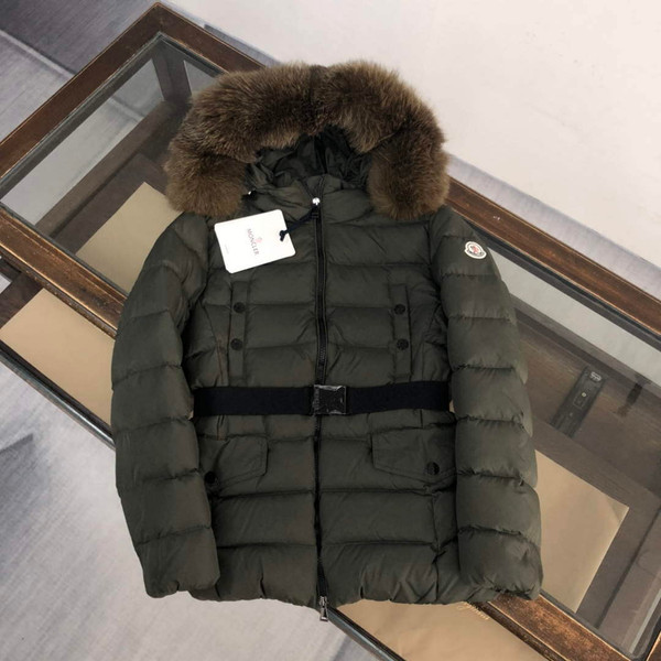 Moncler G20912A Women's Short Down Green 88636