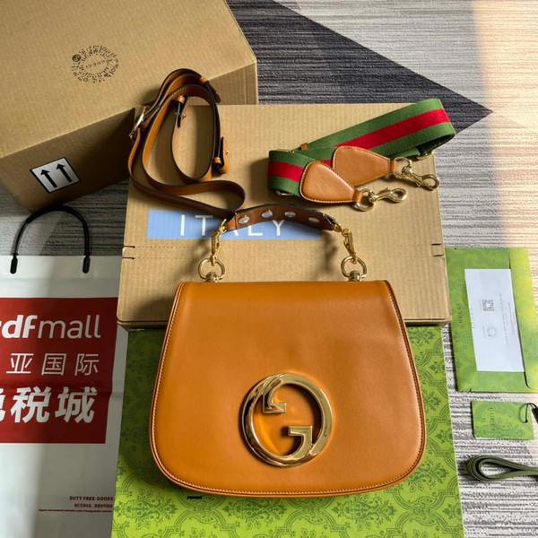 Gucci Blondie Medium top handle bag 721172 Brown