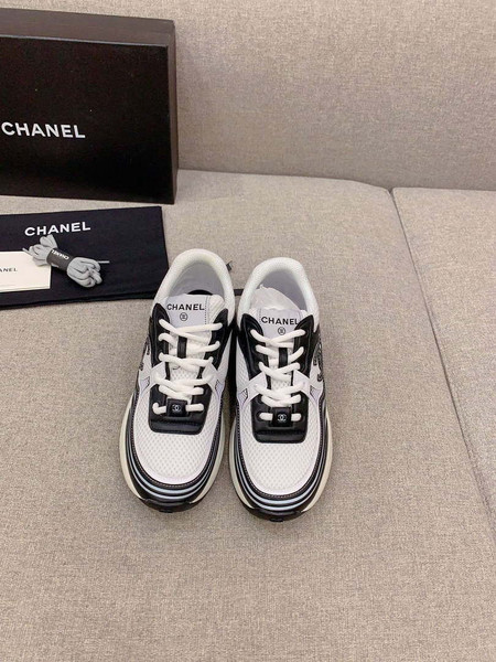 Chanel Women's Sneaker G45077 Designer Trainers Fabric Laminated C90107