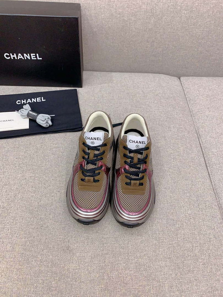 Chanel Women's Sneaker G45077 Designer Trainers Fabric Laminated C90108