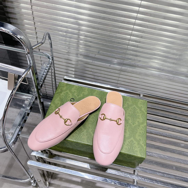 Gucci 423513 Women's Princetown Leather Slipper G53192