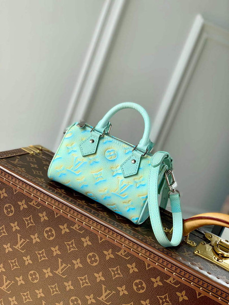 LV M81625 Louis Vuitton Nano Speedy Bag Vert d'eau Green