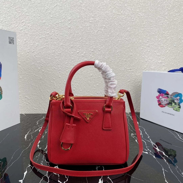 Prada 1BA906 Prada Galleria Saffiano leather mini-bag Red