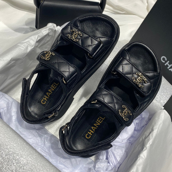 Chanel G40138 Women's Sandals Shoes Lambskin C90239