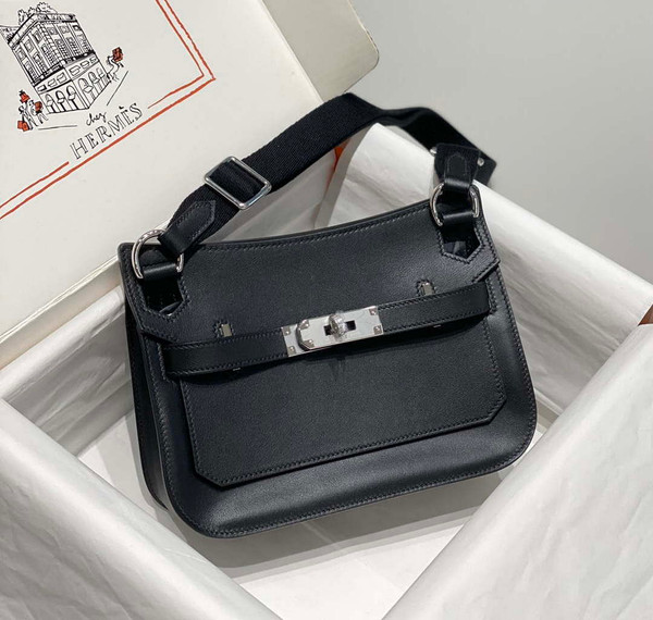 Hermes 316413 Jyspiere Leather Hermes bags Black H900915