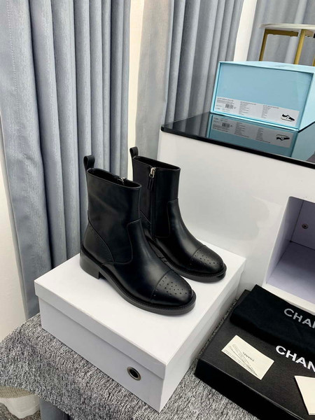 Chanel Women's Shoes Ankle Boots 189741