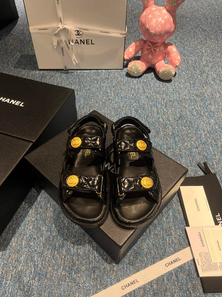 Chanel G40138 Women's Sandals Shoes Lambskin C90247