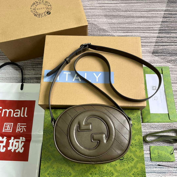 Gucci 760175 Blondie Mini Shoulder Bag Brown