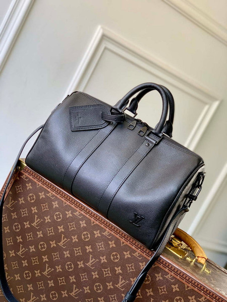 LV M15249 Louis Vuitton Keepall Bandoulière 35 Bag Black