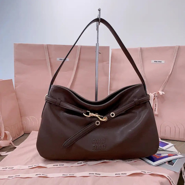 MiuMiu 5BC181 Aventure nappa leather bag Blown