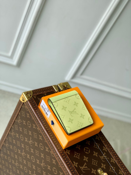 LV M14111 Louis Vuitton Multiple Wallet Taigarama Lemon Yellow
