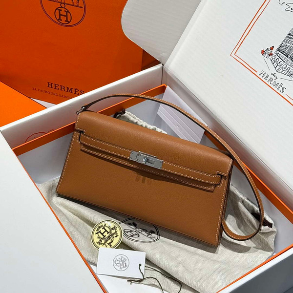 Hermes Lychee pattern Kelly Elan Clutch Bag H232008