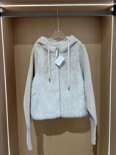 Brunello 100% Imported Danish Cashmere Velvet Mink Coat  BC9006