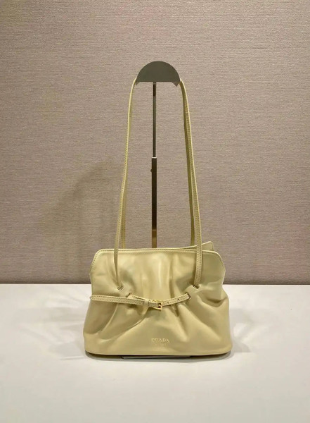 Prada 1BG586 Yellow Small Prada Dada nappa leather bag