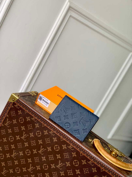 LV M14792 Louis Vuitton Passport Cover Navy Blue