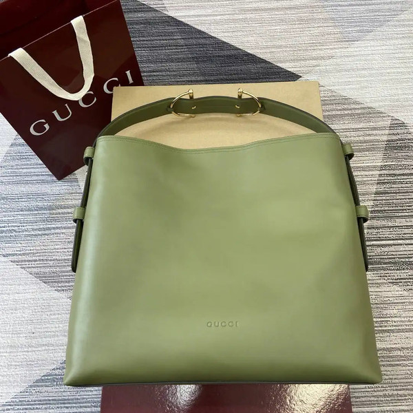 Gucci 850546 Gucci Beatrix Large Tote Bag Green