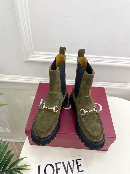 Gucci Women Classic Horsebit Ankle Boots G77377