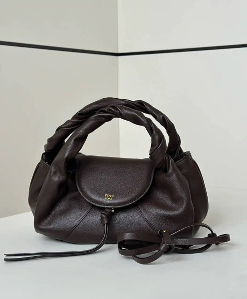 Fendi 8BR838 Fendi Spy Small Dark brown leather bag