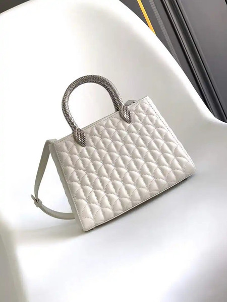 Bvlgari Serpentine Duo Top Handle 294298 White