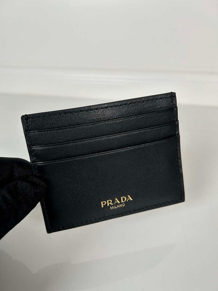 Prada Leather card holder 1MC025 Black