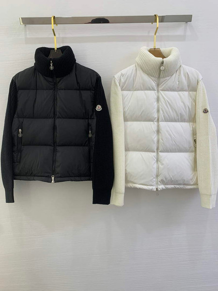 Moncler Women Men TRICOT patchwork  Down Jacket M66025