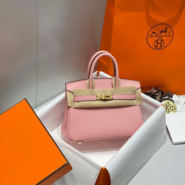 Hermes Mini Birkin Designer Tote Bag Togo Leather 20CM H28405