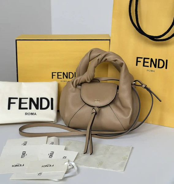 Fendi 8BS110 Fendi Spy Mini Apricot leather mini-bag