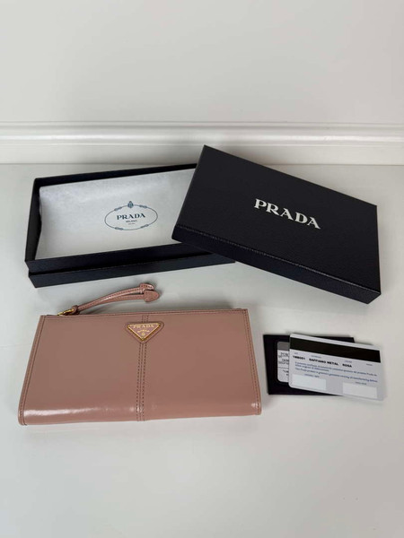 Prada 1MB051 Leather pouch Ligth Pink