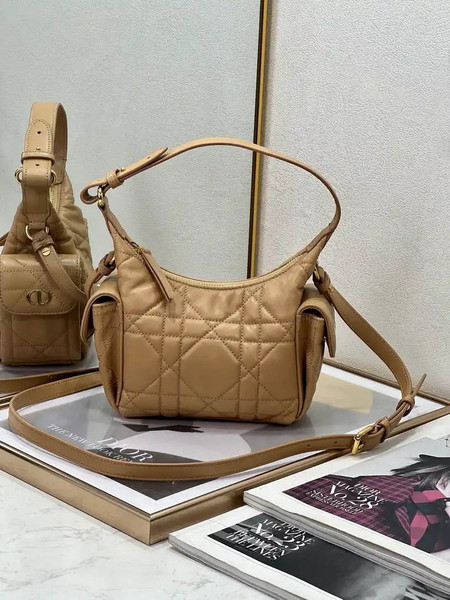 Dior S4312 D-Dream Mini Bag Caramel Macrocannage Lambskin