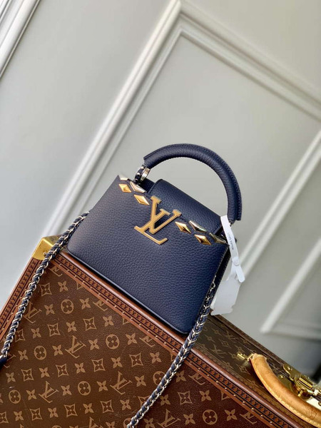 LV M12751 Louis Vuitton Capucines Mini Bag Blue