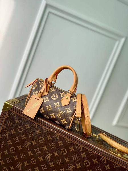 LV M27610 Louis Vuitton Nano Speedy Bag Monogram Origine Ebène