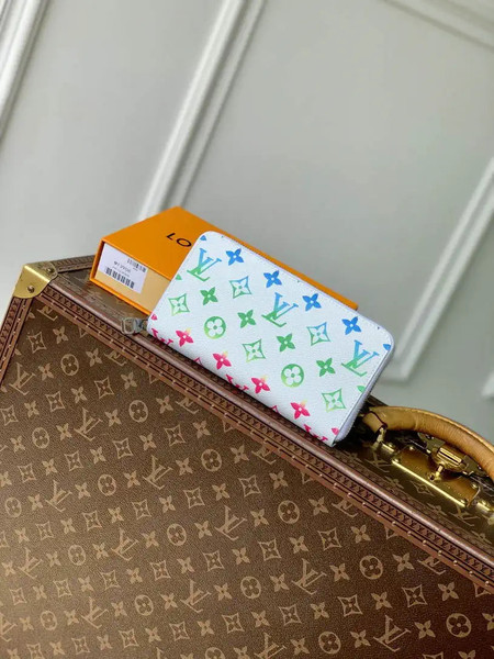 LV M13908 Louis Vuitton Zippy Wallet Monogram Empreinte White