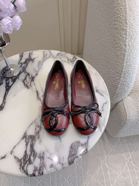 Chanel Women's Classic second-hand Kang Peng shoes flat shoes C93453