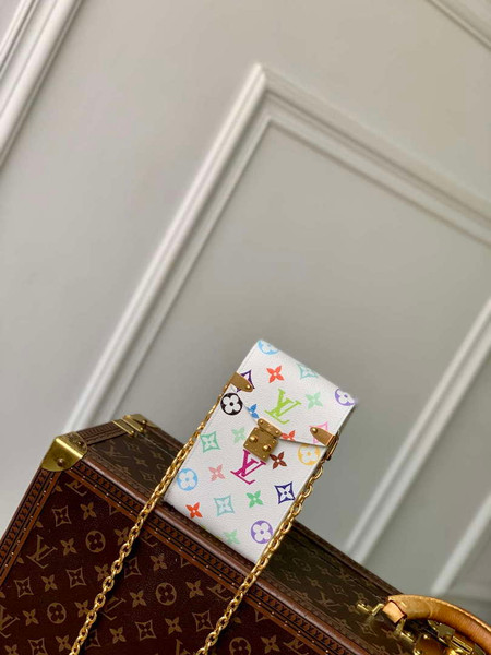 LV M14098 Louis Vuitton LV x TM Phone Pouch Métis White
