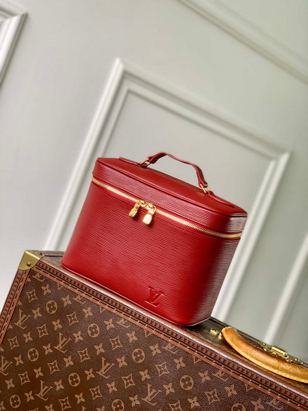 LV M25856 Louis Vuitton Nice BB Bag Monogram Red